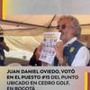 #ElGranReto2026 | La fórmula vicepresidencial de Paloma Valencia, Juan Daniel Oviedo, votó en el puesto #15 del punto ubicado en Cedro Golf, en Bogotá.