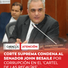 #ATENCIÓN | La Corte Suprema de Justicia condenó en primera instancia al senador John Besaile Fayad por hechos de corrupción relacionados con el denominado ‘cartel de las regalías’ en Córdoba.