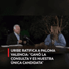 #Política | “Paloma se ha sometido a todos los procesos de este partido; lo ha construido (...) ganó la consulta, es nuestra única candidata”, dijo el expresidente Álvaro Uribe en medio de una reunión en la noche de este viernes, con la candidata Paloma Valencia en Rionegro, Antioquia.
