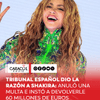 Este 18 de mayo, la Audiencia Nacional de España dio la razón a la cantante Shakira al anularle una multa por la tributación del ejercicio fiscal de 2011.