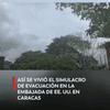 #MUNDO | Así se vio el simulacro de evacuación hecho este sábado por Estados Unidos en su embajada en Caracas.