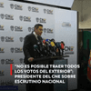 #EnRedes | “No es posible traer todos los votos, porque sería imposible que llegaran antes de la fecha de la posesión del presidente”, explicó el presidente del CNE sobre por qué el escrutinio nacional no se hace con los votos físicos del exterior.