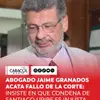 #Justicia | El abogado Jaime Granados, defensor de Santiago Uribe, aseguró que respeta y acata la sentencia de 603 páginas de la Sala Penal de la Corte Suprema de Justicia que confirmó la condena de 28 años y 4 meses de prisión contra su cliente, hermano del expresidente Álvaro Uribe Vélez.
