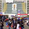 #Deportes | Así se vive el ingreso de hinchas al Estadio Bahía de San Francisco en Santa Clara, California.