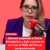 #6AMW | La Cámara de Representantes oficializó la suspensión provisional de la condición congresional de la representante por el Valle del Cauca, Gloria Elena Arizabaleta Corral, y declaró la vacancia temporal de su curul, en cumplimiento de una medida adoptada por la Sala Disciplinaria de Instrucción de la Procuraduría General de la Nación.