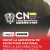 Oficialmente, fue instalada la audiencia de escrutinio nacional de la segunda vuelta presidencial, a cargo del Consejo Nacional Electoral (CNE).