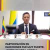 #ElGranReto2026 | Con camisetas de la selección cafetera, sombreros vueltiaos y banderas, miles de colombianos acudieron este domingo a los puestos de votación para las elecciones presidenciales habilitados en España, donde la afluencia ha sido superior a la de otros años.