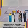 #ElGranReto2026 | El registrador nacional, Hernán Penagos, anunció que las 360 mil actas de las más de 122 mil mesas de votación serán publicadas para garantizar la transparencia de las elecciones en Colombia.