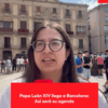  Durante su gira por España, el papa León XIV llega a Barcelona, su segunda parada después de tres días en Madrid y antes de visitar la Islas Canarias.