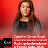 #6AMW | Catalina Gómez Ángel, oriunda de Pereira y corresponsal de Caracol Radio en Teherán, fue galardonada con el reconocimiento a la excelencia del Premio Gabo 2026 por su labor como periodista de guerra, informando al mundo en medio del conflicto en Medio Oriente.