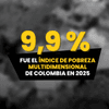 #UnaCifraUnaReflexión | Colombia llegó en 2025 a mínimos históricos en su indicador de pobreza multidimensional.