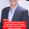 #6AMW | Este martes, 23 de junio, Caracol Radio conoció en primicia que Herman Bayona, vicepresidente del FOMAG, entidad encargada de toda la salud de los maestros y que hace parte de la Fiduprevisora, sale de la entidad, pues le pidieron su renuncia en las últimas horas.