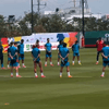 #Deportes | Durante su entrenamiento, el plantel de la selección de España realizó un emotivo minuto de silencio por las víctimas del terremoto en Venezuela.