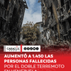 El presidente del Parlamento de Venezuela, Jorge Rodríguez, informó este domingo que la cifra de fallecidos se elevó a 1.450 personas tras los terremotos de magnitud 7,2 y 7,5 del pasado miércoles que afectaron la zona norte del país.