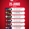 #RutaMundial ¡No se pierda la agenda de HOY jueves, 25 de junio, en el Mundial 2026!