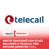 #Primicia | Caracol Radio conoció en primicia que el Ministerio de las TIC sancionó a la empresa brasileña Telecall con una multa de $7.422 millones de pesos tras comprobar que incumplió el pago inicial y la presentación de garantías exigidas para la operación del espectro adjudicado en la subasta 5G.