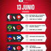 #RutaMundial ¡Esta es la agenda de HOY sábado, 13 de junio, en el Mundial 2026!