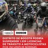 Desde la Secretaría de Movilidad se iniciaron 1.559 nuevas investigaciones por reincidencia contra motociclistas que han incumplido de forma reiterada las normas de tránsito.