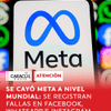 #Atención | En la mañana de este viernes, 12 de junio, se registró la caída de Meta a nivel mundial.