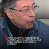 #EnRedes | El presidente Gustavo Petro aseguró que la negativa para que Abelardo de la Espriella se posesione en una guarnición militar, no tiene que ver con que se quiera quedar en el poder, sino con el respeto que deben tener las Fuerzas Militares.