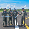 Con un acto protocolario, la Fuerza Aeroespacial Colombiana @fuerzaaereacol inauguró en Puerto Boyacá (Boyacá), el aeródromo de Velásquez, una nueva infraestructura que fortalecerá la instrucción y el entrenamiento de vuelo de la Escuela Internacional de Ala Fija, ESIAF.