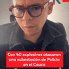 #ServicioInformativo | Con 40 explosivos atacaron una subestación de Policía en el Cauca.
