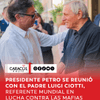 El presidente Gustavo Petro se reunió este miércoles 1 de julio con el sacerdote católico italiano Luigi Ciotti, fundador y presidente de Libera, organización internacional dedicada a combatir las mafias, la corrupción y las economías criminales mediante la recuperación de bienes ilícitos para ponerlos al servicio de la sociedad.