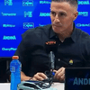 Tierno momento: Periodista le cede la pregunta a su hijo en plena conferencia de prensa en el fútbol colombiano #ASColombia