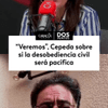 #DosPuntos | Durante el programa Dos Puntos con Vanessa de la Torre, el senador y excandidato presidencial, Iván Cepeda, definió la desobediencia civil como una acción política pacífica y no violenta basada en la no cooperación con leyes o mandatos ilegítimos.