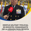 #20DeJulioCaracolRadio | Desfile militar y policial en Bogotá: en horas de la mañana de este 20 de julio de 2026, el comandante de la Armada pasa revista a los componentes que se alistan sobre la Av.