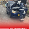 #6AMW | Fuentes de Caracol Radio confirmaron que este jueves fue inmovilizado el vehículo marca Chevrolet Spark azul de placas ZIX 013, el cual pretendían subir por un puente peatonal de la calle 26 con 68 en el occidente de Bogotá.