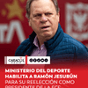 #Deporte | El Ministerio del Deporte, a través de su Dirección de Inspección, Vigilancia y Control, habilitó a Ramón Jesurún para ser reelegido como presidente de la Federación Colombiana de Fútbol, durante el próximo periodo del 2026 al 2030.