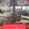 #ServicioInformativo | En un sector de La Guaira, en Venezuela, conocido como Tanaguarena, los familiares hicieron un altar con los juguetes de los niños que fallecieron durante el doble terremoto.