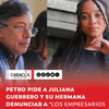 #Actualidad | En el marco del escándalo que involucra a Juliana Guerrero; su hermana, Verónica Guerrero; y a un grupo de empresarios en una presunta red de tráfico de influencias en su gobierno, el presidente Gustavo Petro volvió a reaccionar.