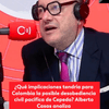 #6AMW | En los micrófonos de 6AM W, de Caracol Radio con Julio Sánchez Cristo, habló Alberto Casas, quien analizó las declaraciones del excandidato presidencial Iván Cepeda, donde anunció irse a una “desobediencia civil pacífica” si Abelardo de la Espriella no renunciaba a su ciudadanía norteamericana para ser presidente de Colombia.