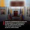 #EnRedes | Por cerca de 45 minutos, se reunieron en el Departamento de Estado el vicepresidente electo, José Manuel Restrepo, y el secretario de Estado de EE.UU., Marco Rubio.