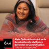 #6AMW | La representante a la Cámara electa, Aida Quilcué, explicó las razones del movimiento indígena para recurrir a la desobediencia civil frente al gobierno de Abelardo de la Espriella, y aseguró que 