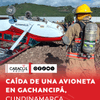 #EnFotos | La Delegación Departamental Bomberos de Cundinamarca reportó un accidente aéreo, cerca a la empresa Jerónimos Martins en el municipio de Gachancipá.