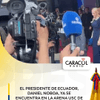 #PosesionPresidencia l El presidente de Ecuador, Daniel Noboa, ya se encuentra en la arena USC de la Universidad Santiago de Cali.