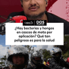 #DosPuntos | ¿Hay bacterias y hongos en cascos de moto por aplicación?