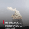 #ATENCIÓN | El Servicio Geológico Colombiano registró una emisión de ceniza de 2 kilómetros de altura del volcán Puracé durante la tarde de este 7 de agosto, que, debido a las condiciones climáticas, fue visible desde Popayán.
