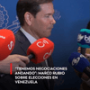 #EnRedes | El secretario de Estado de Estados Unidos, Marco Rubio, sostuvo un encuentro con los medios de comunicación después de reunirse con el presidente Abelardo de la Espriella en Barranquilla, en el que anticipó que viene una “época dorada” sin precedentes para las relaciones entre su país y Colombia.