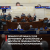 #EnRedes I Senado fijó para el 23 de septiembre la votación de la moción de censura contra minDefensa por bombardeos