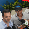 Desde la Cumbre de Alcaldes 2026 en Barranquilla, el alcalde Alejandro Char y Ramiro López Ghio, representante del BID, atendieron a los medios de comunicación.