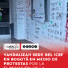 #Bogotá | El destino de la manifestación fue la sede del ICBF Regional Bogotá, ubicada en la localidad de Teusaquillo, sobre la Calle 44 con Carrera 50.