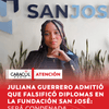 Juliana Guerrero firmó un preacuerdo con la Fiscalía en el que admite su responsabilidad en la expedición de títulos falsos en la Fundación Universitaria San José.
