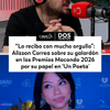 #DosPuntos | La actriz colombiana Alisson Correa pasó por los micrófonos de Caracol Radio y dio detalles del rodaje de ‘Un Poeta' y de su reciente reconocimiento como mejor actriz de reparto en los Premios Macondo 2026.
