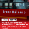 Para facilitar el regreso de los asistentes a Rock al Parque, TransMilenio extenderá sus horarios hasta la medianoche este 10, 11 y 12 de octubre.