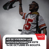 #EnFotos I Este miércoles 14 de octubre se llevó a cabo una jornada de movilizaciones en Colombia, convocada por diferentes organizaciones sindicales, sectores educativos, colectivos sociales y ambientales, en contra del gobierno de Abelardo de la Espriella.