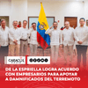 El presidente Abelardo de la Espriella se reunió en Barranquilla con algunos de los empresarios más importantes del país para articular acciones de apoyo a las familias damnificadas por el terremoto y avanzar en la reconstrucción de las zonas afectadas.
